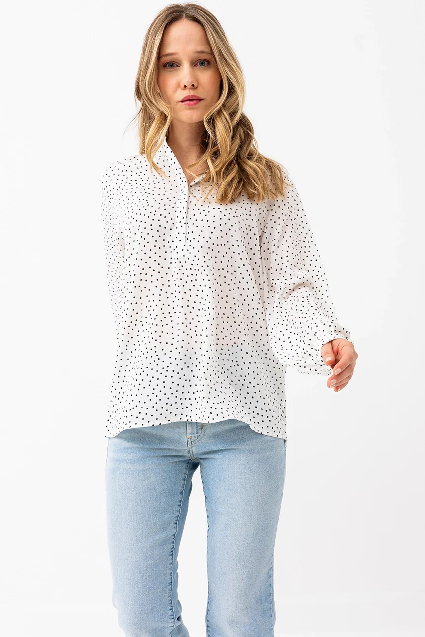 La blouse ample petits pois - Image 3