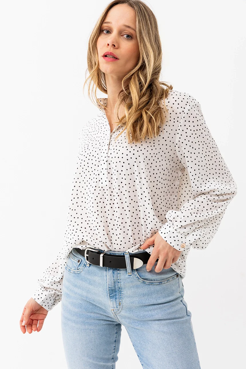 La blouse ample petits pois - Image 4