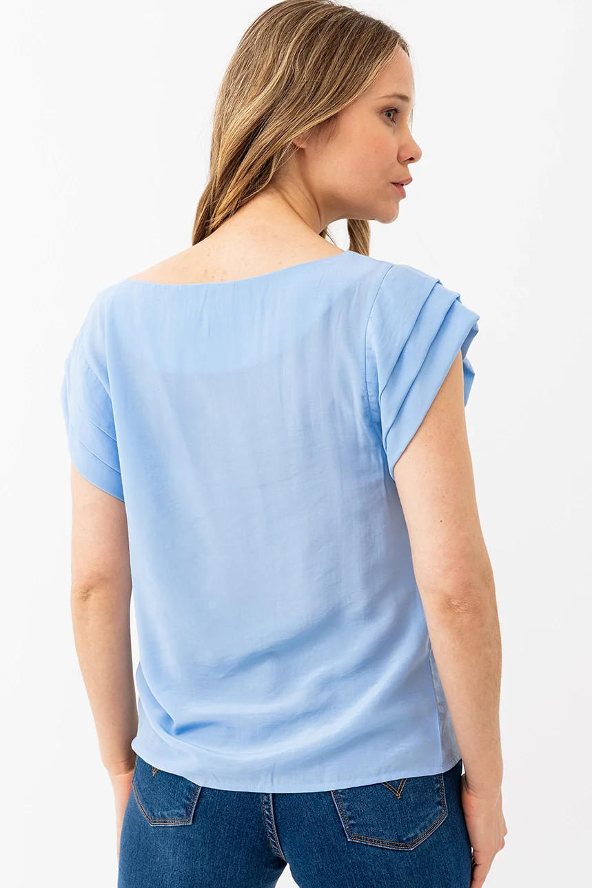 La blouse à mancherons unie - Image 3