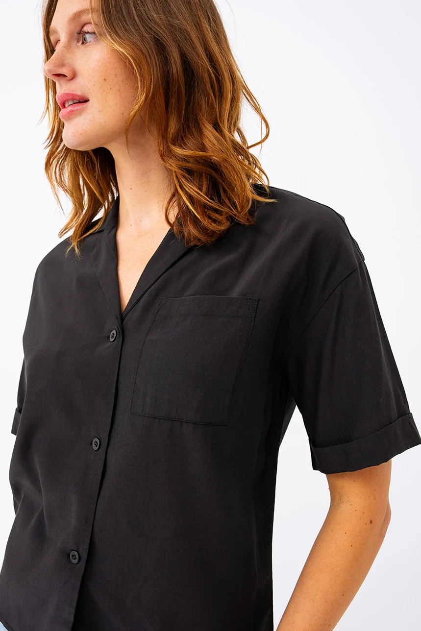 La blouse courte unie - Image 3