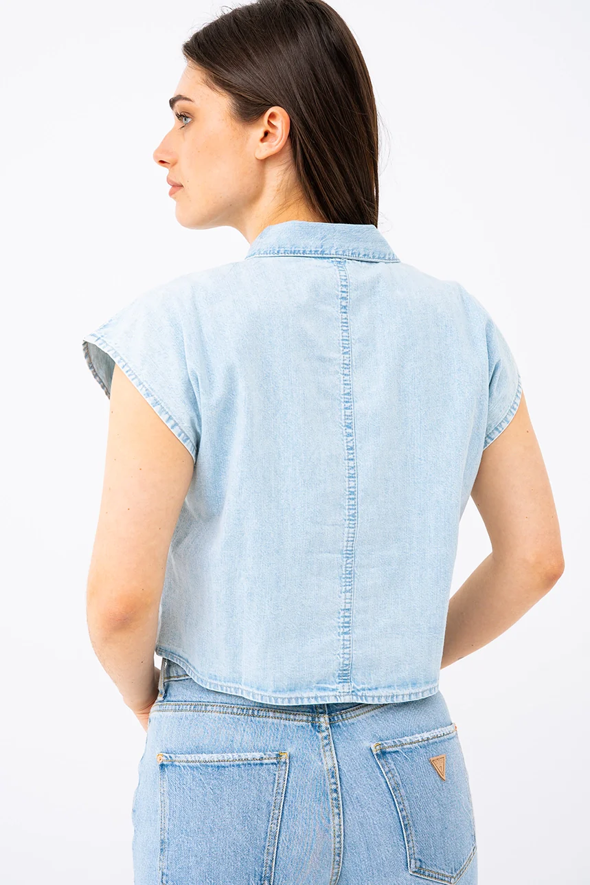 La blouse en denim à nouer - Image 2