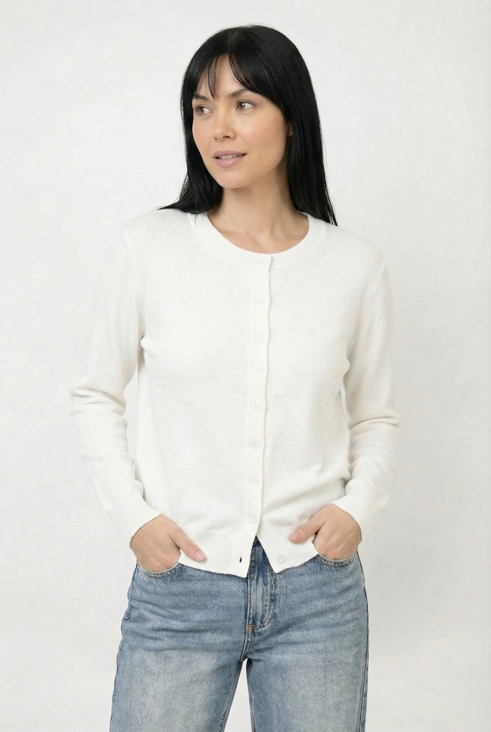 Cardigan en tricot doux