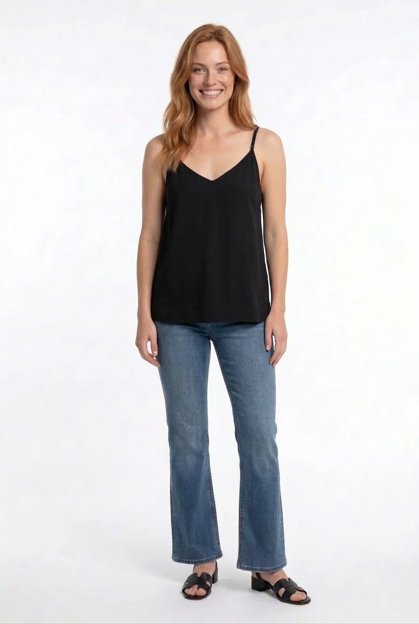 La camisole en mélange de lin - Image 5