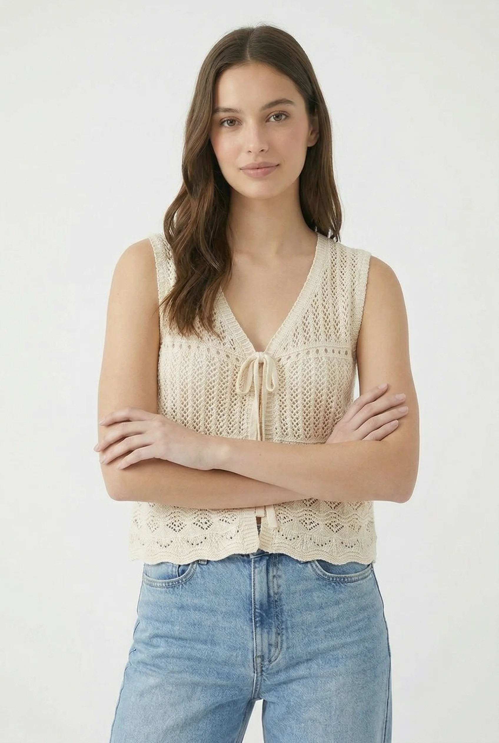 Le cardigan sans manche en maille - Image 3
