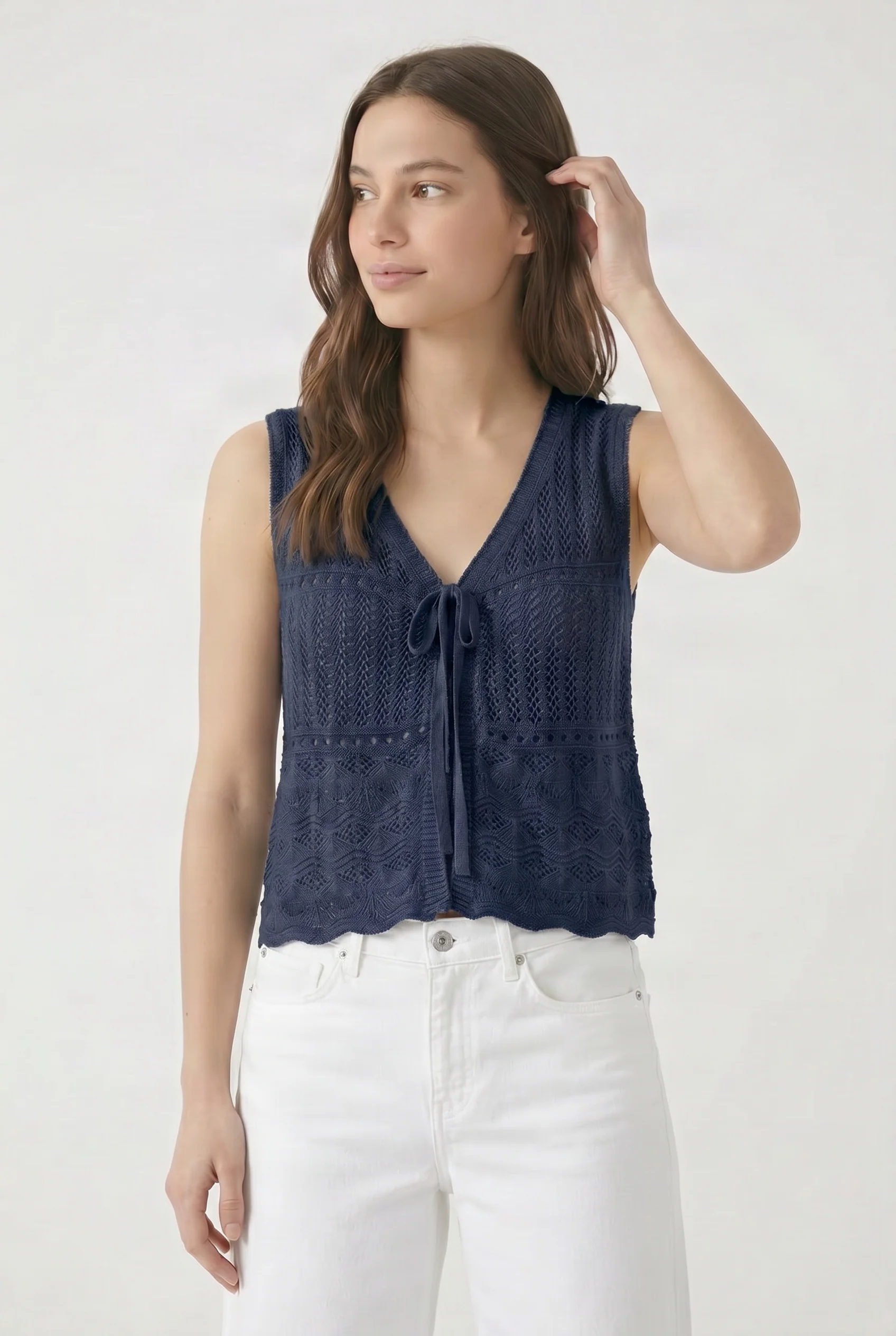 Le cardigan sans manche en maille - Image 4
