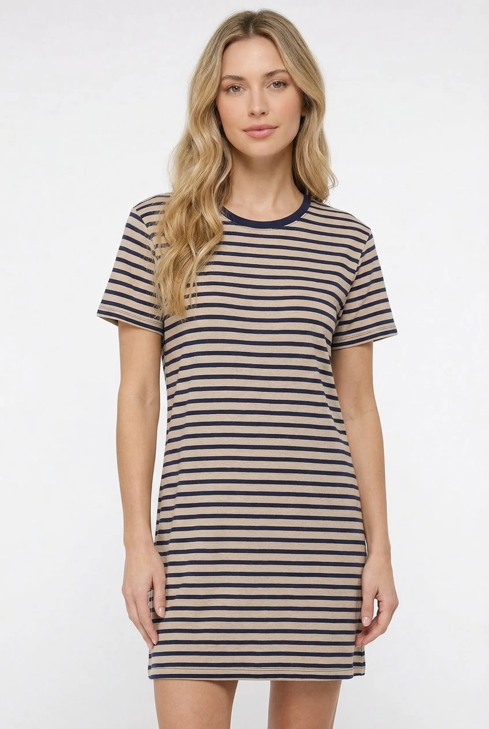 Robe t-shirt rayée