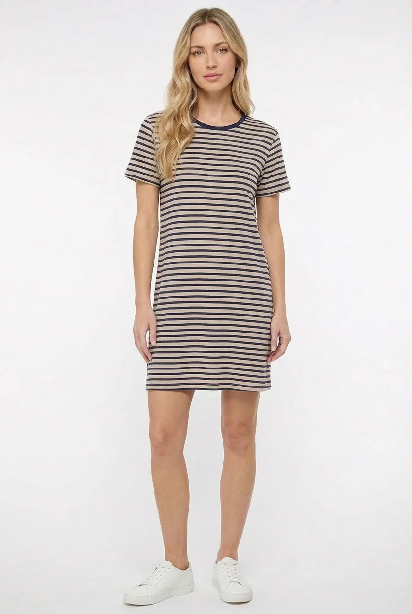 Robe t-shirt rayée - Image 2