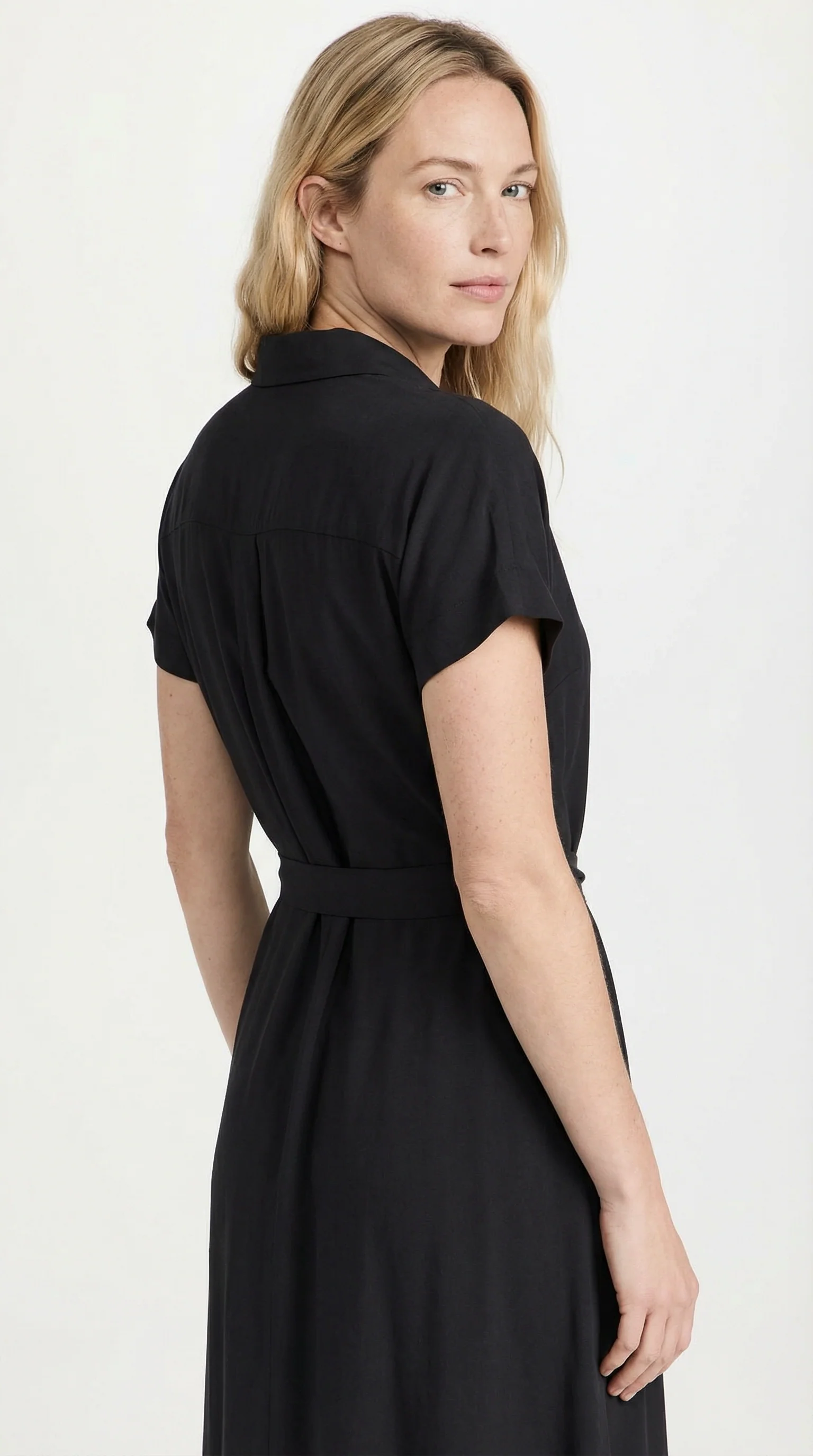 La robe chemise midi ceinturée - Image 3