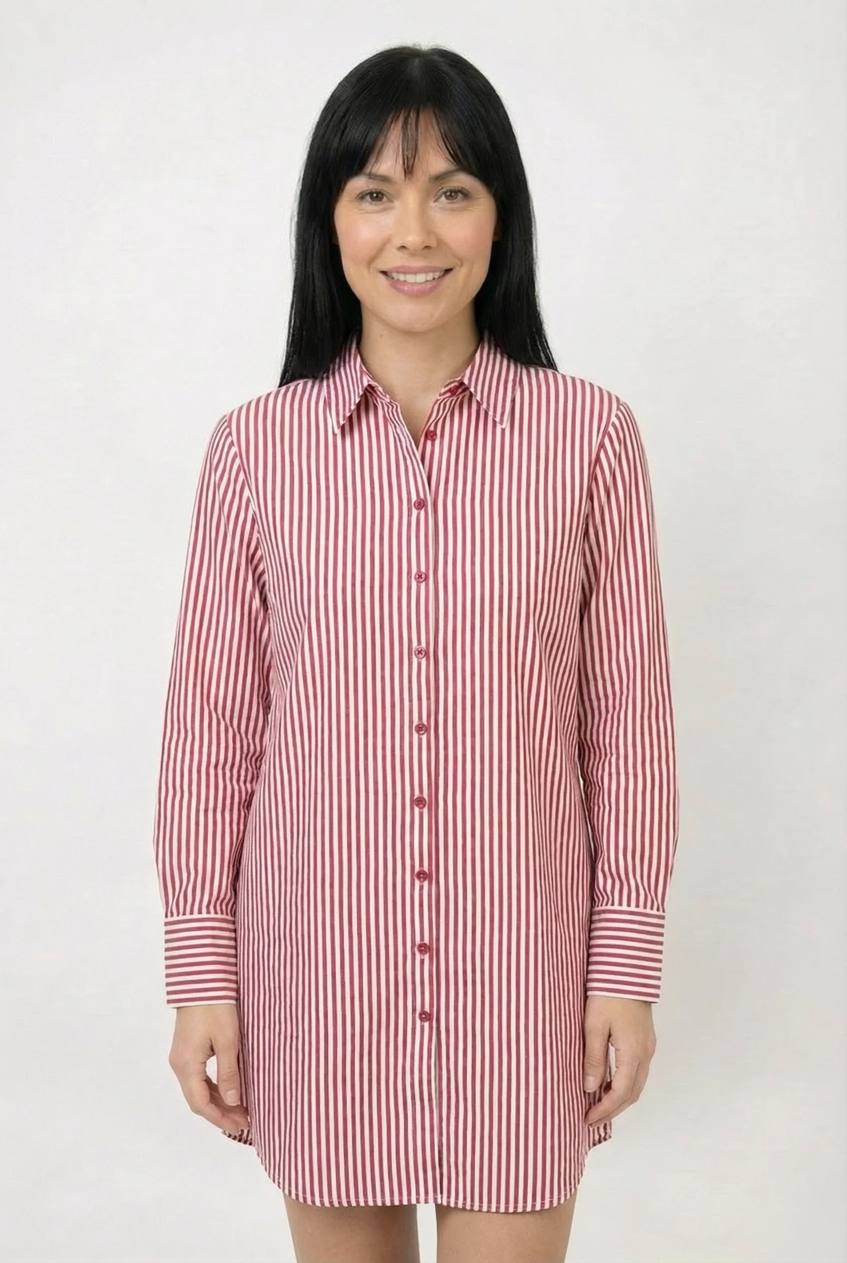 La robe chemise rayée