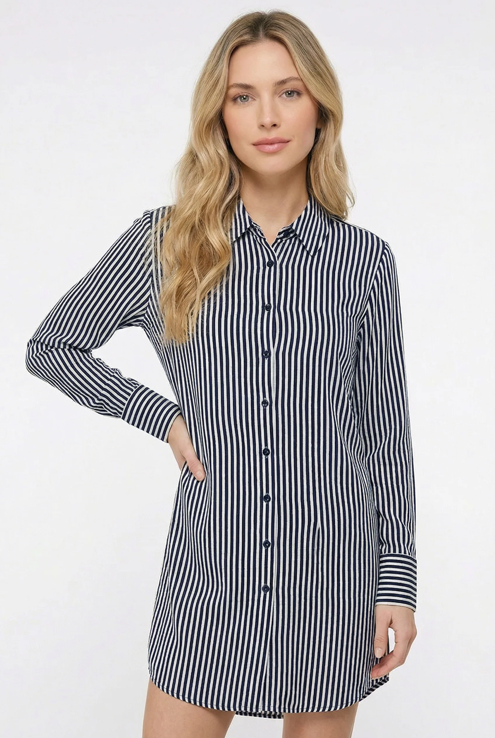 La robe chemise rayée - Image 4