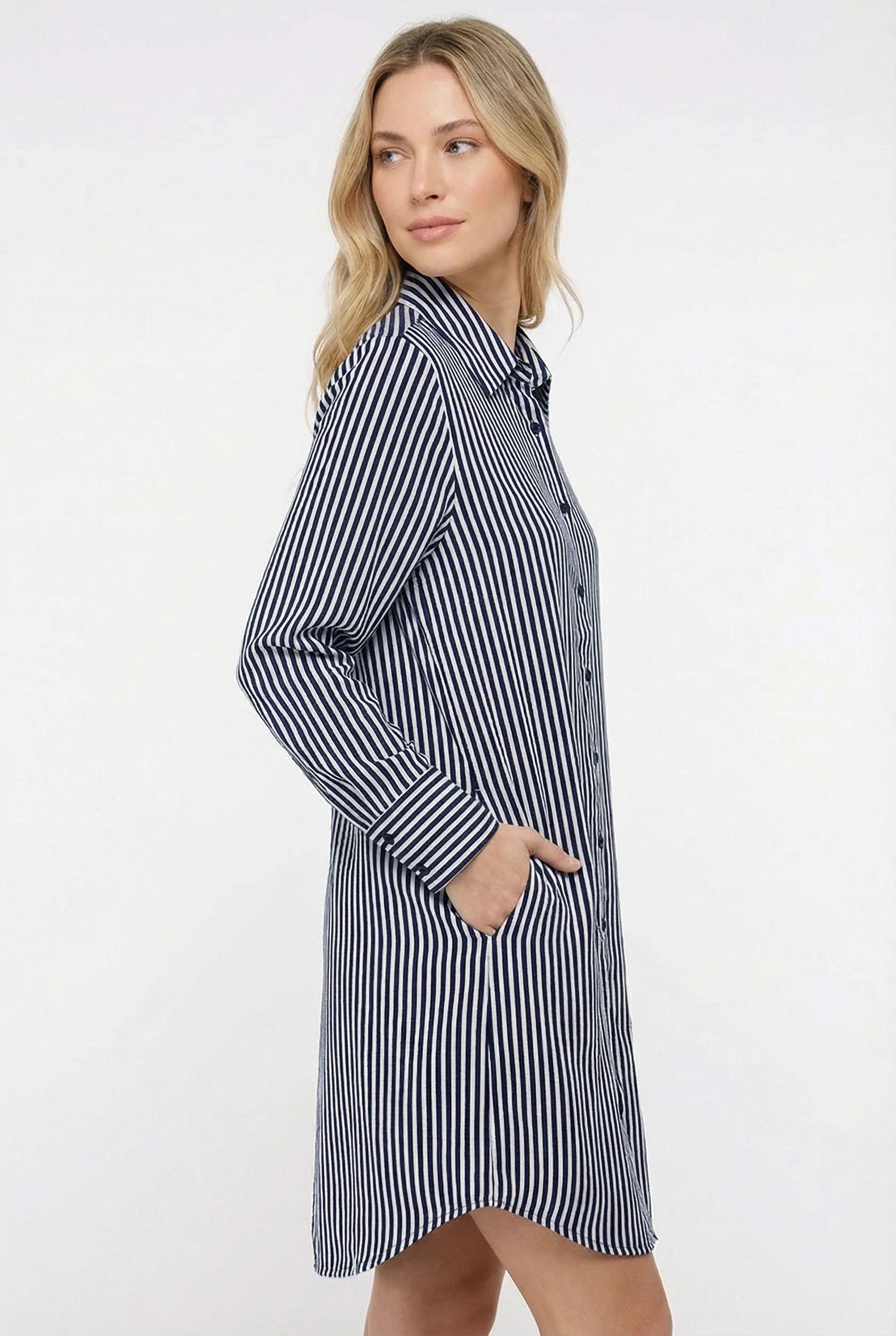 La robe chemise rayée - Image 6