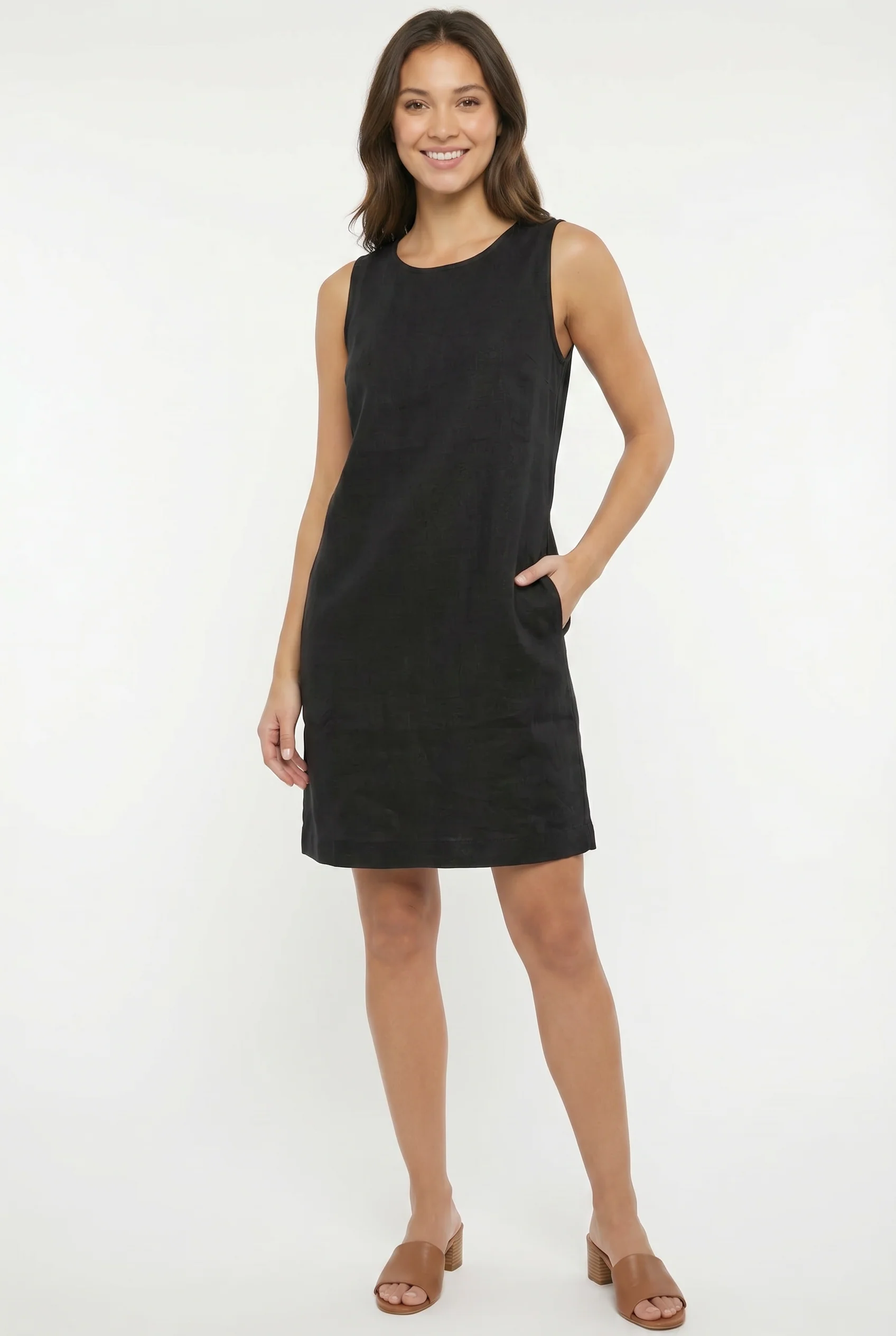 La robe en lin sans manche