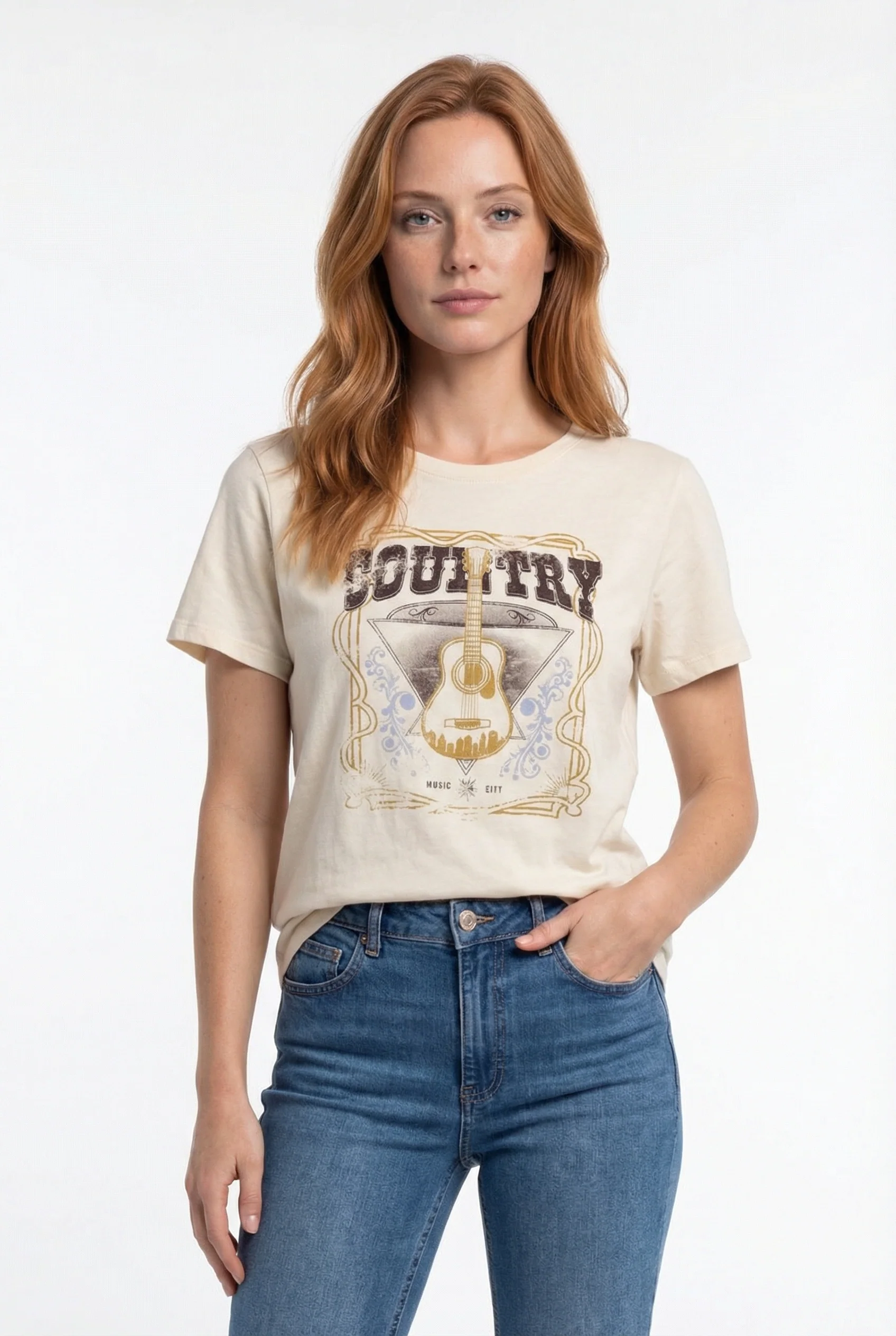 Le t-shirt imprimé à manches courtes