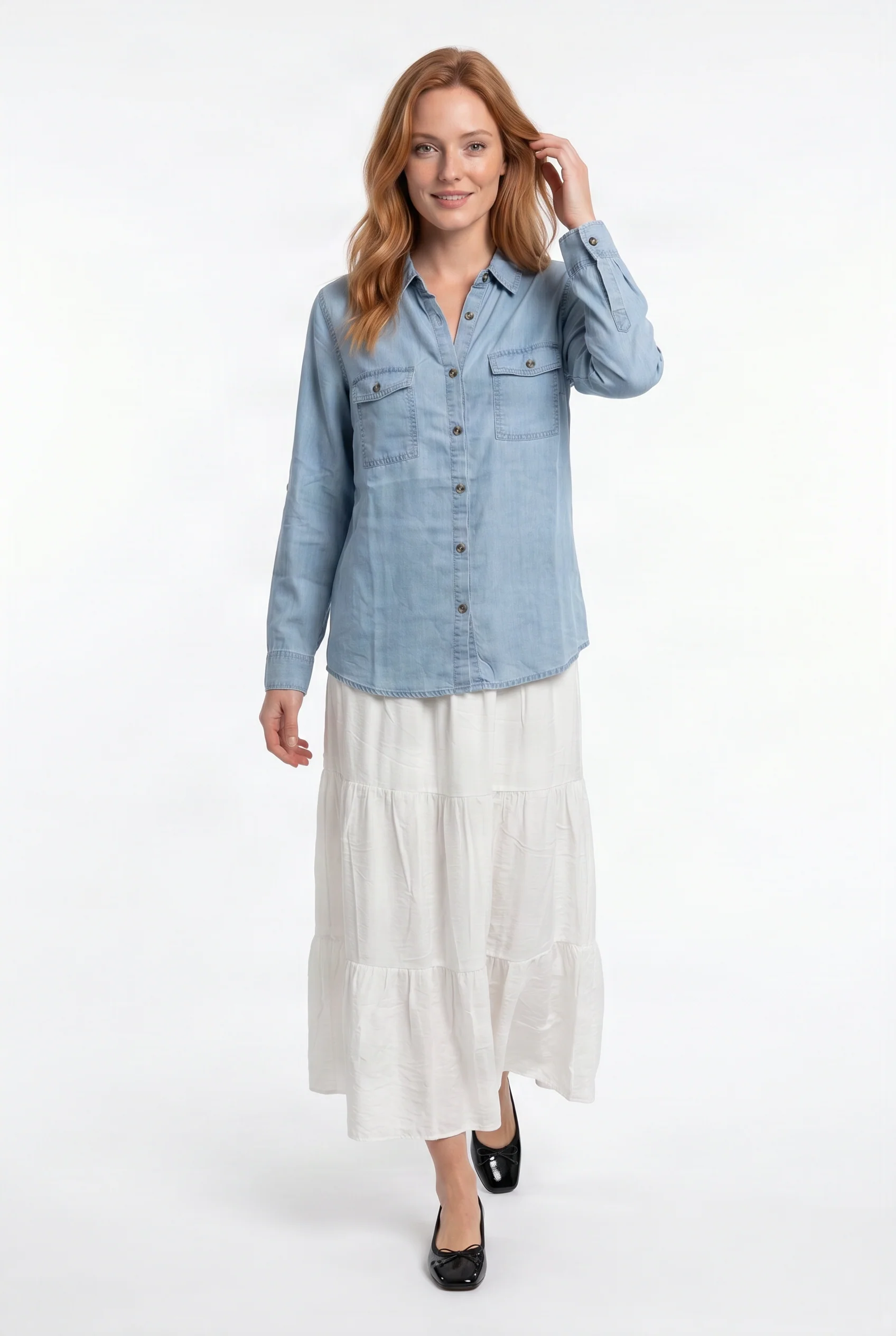 Chemise effet denim légère | Modèle Horizon - Image 2