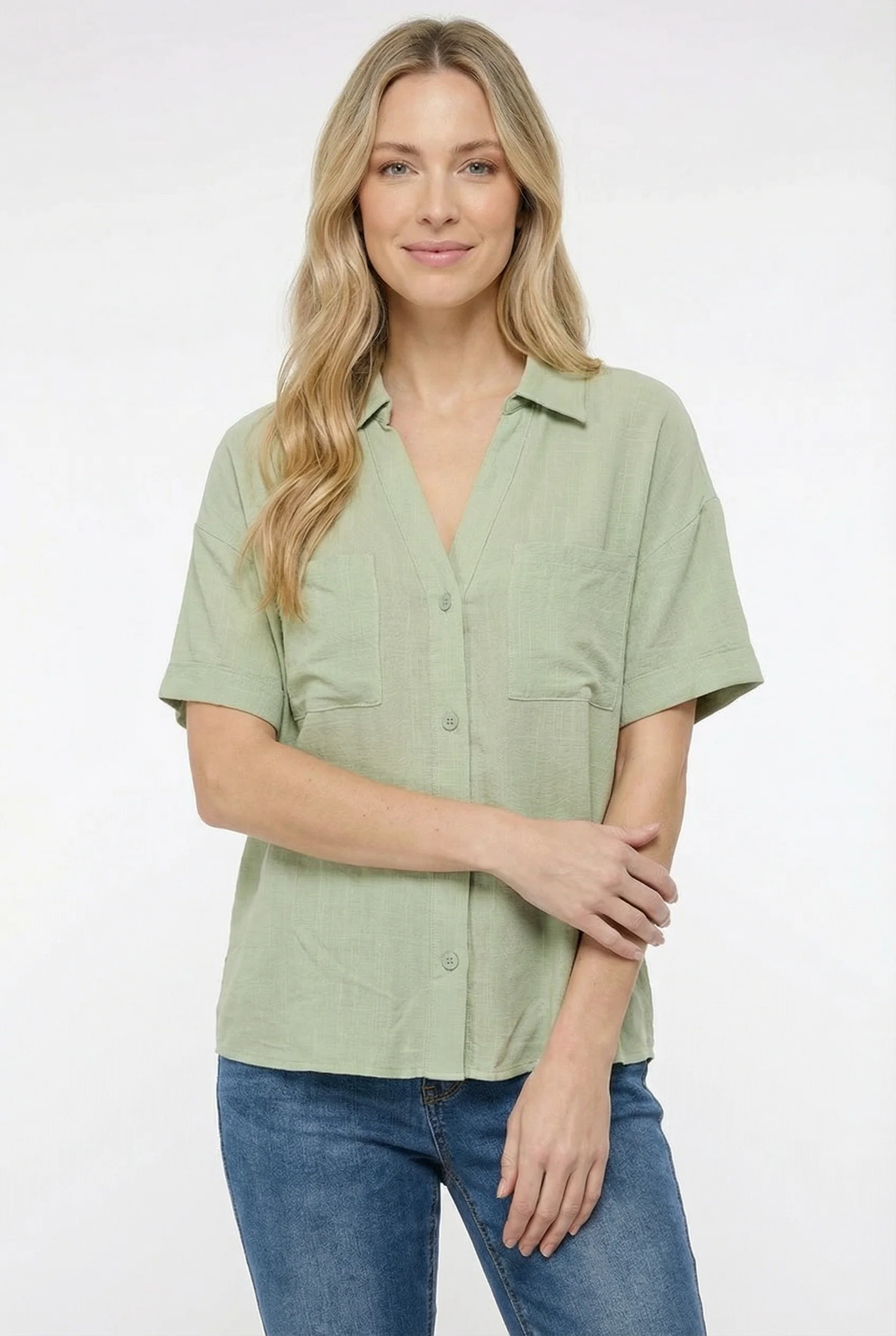 La chemise ample en lin à manches courtes - Image 2