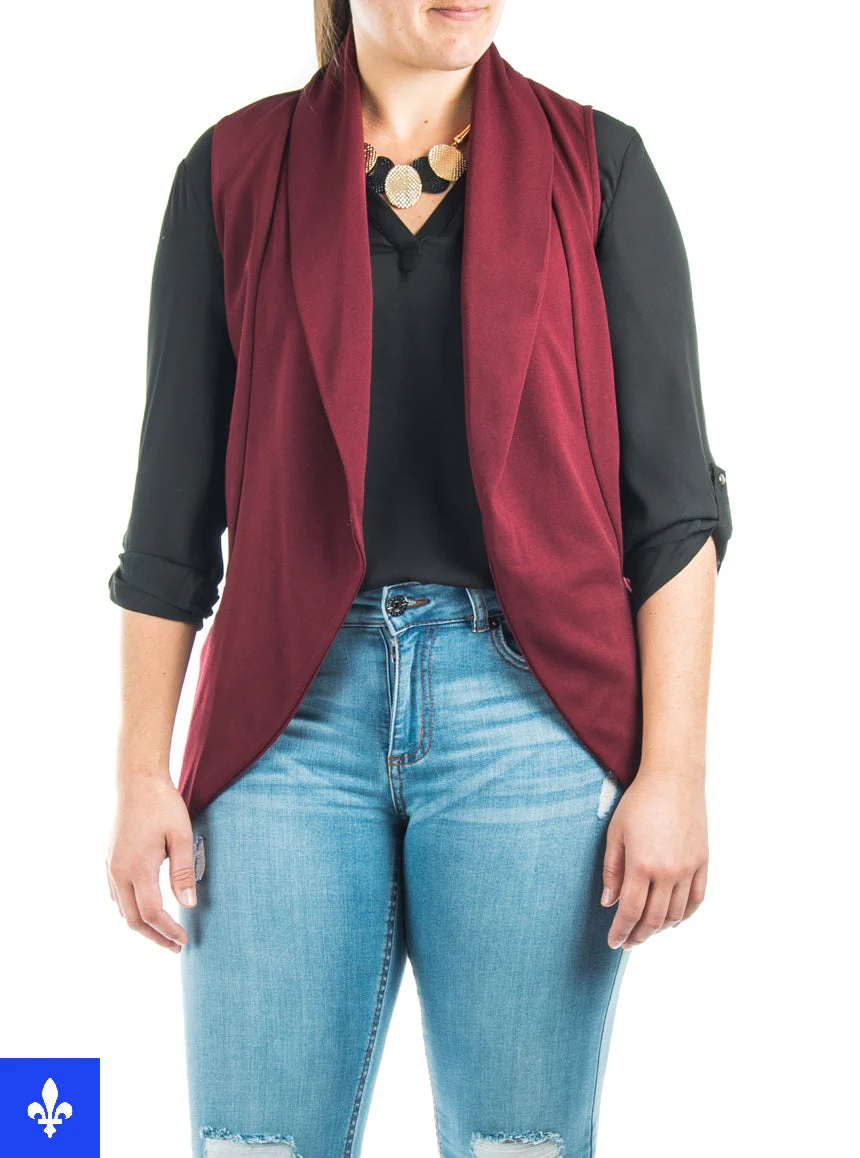 Veste à col châle | Fabriquée au Québec - Image 4