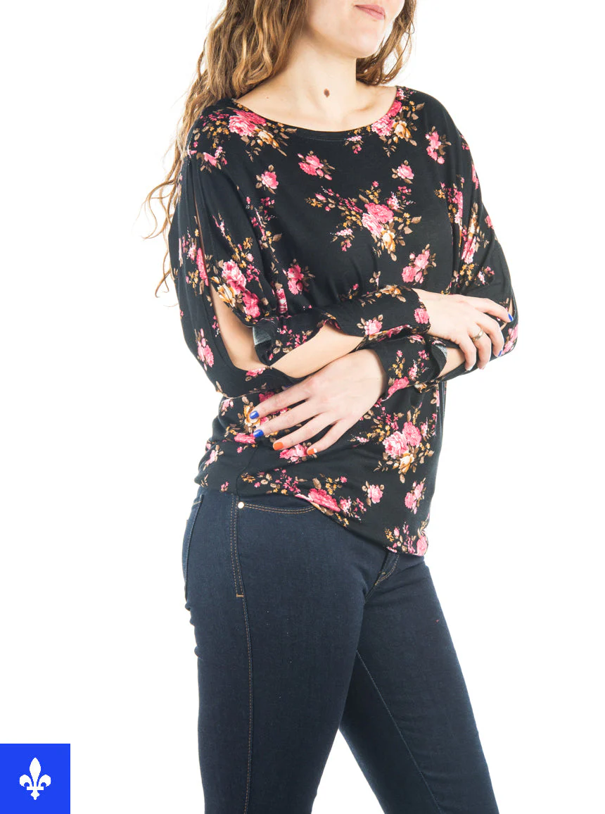 Chandail à imprimé floral | Fabriqué au Québec - Image 2