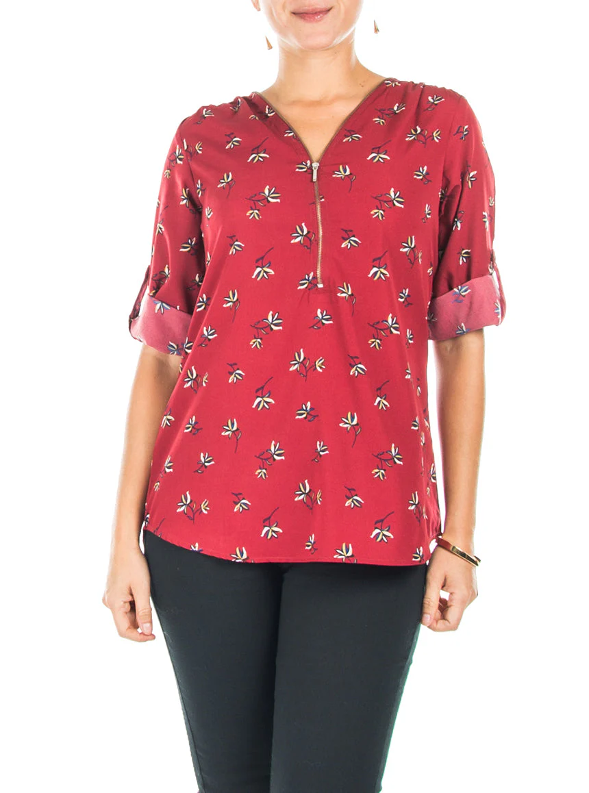 Blouse à imprimé floral