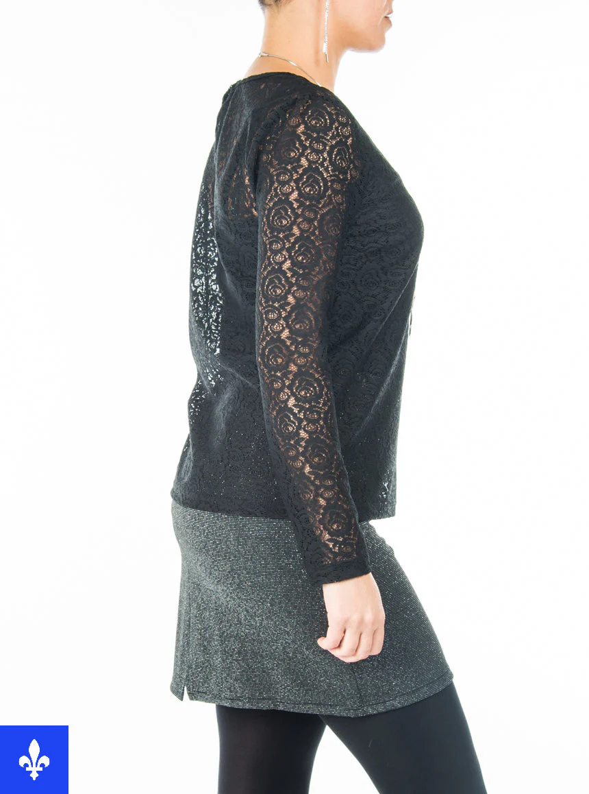 Blouse en dentelle | Fabriquée au Québec - Image 2
