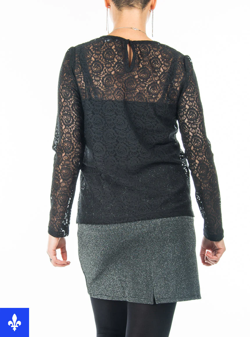 Blouse en dentelle | Fabriquée au Québec - Image 3