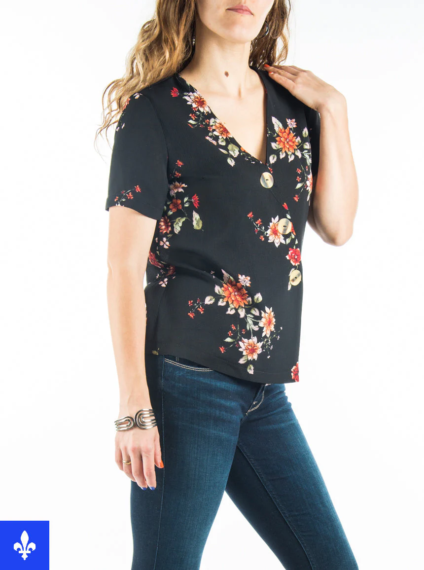 Blouse cache-coeur | Fabriquée au Québec - Image 2