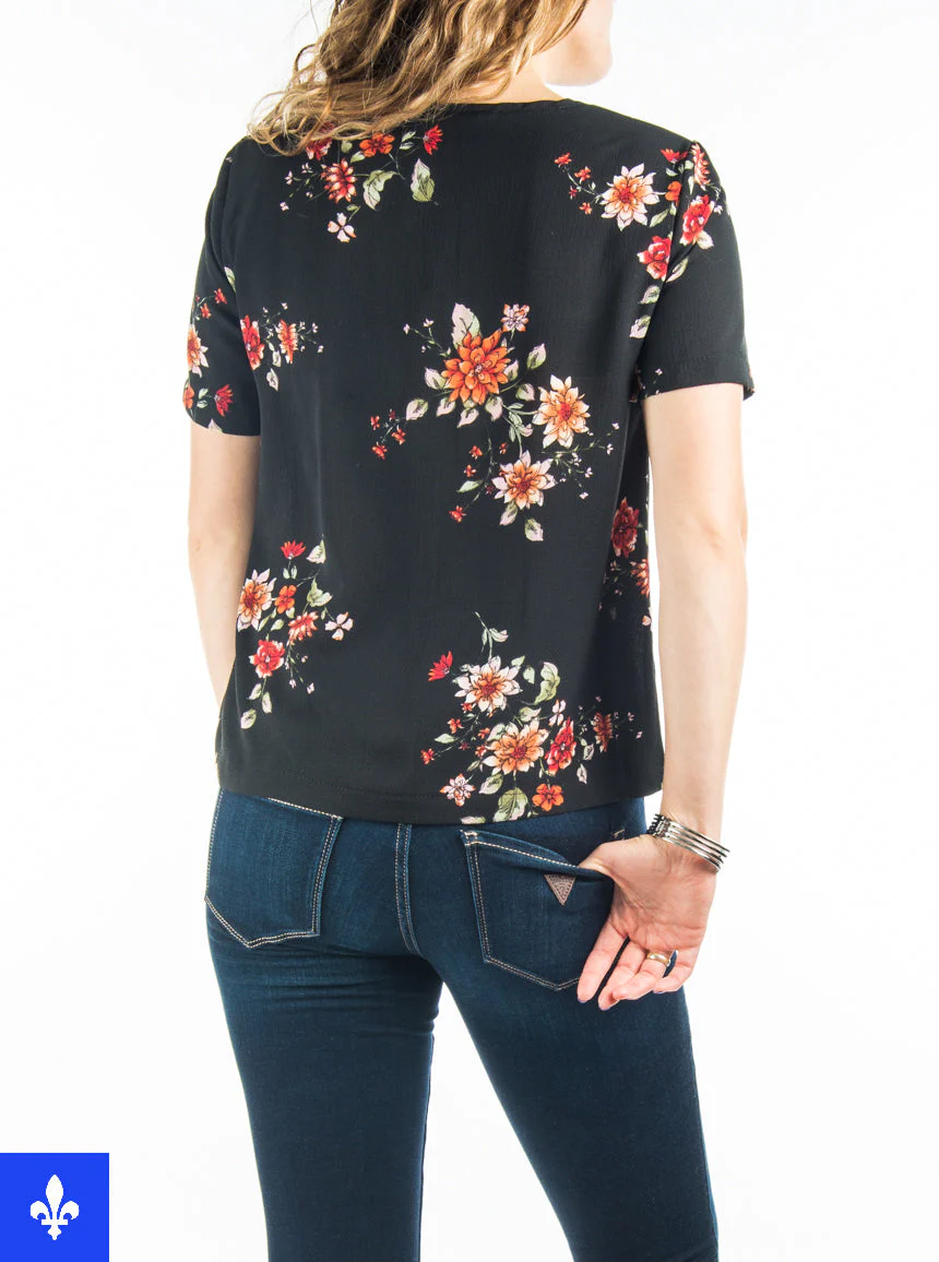 Blouse cache-coeur | Fabriquée au Québec - Image 3