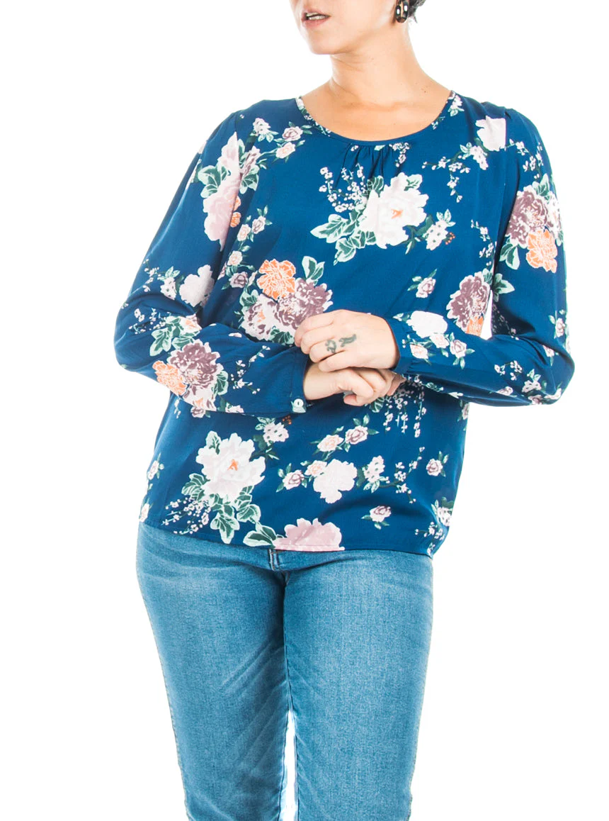 Blouse à imprimé floral