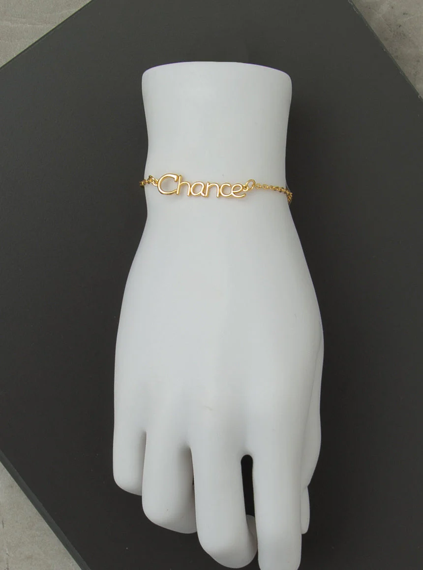 Bracelet "Chance", or ou argent - Image 2