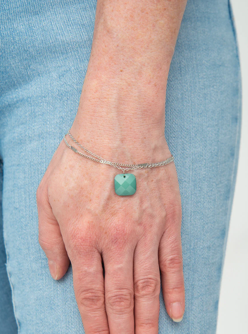 Bracelet pierre émeraude