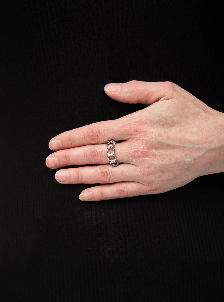 Bague maille de chaîne