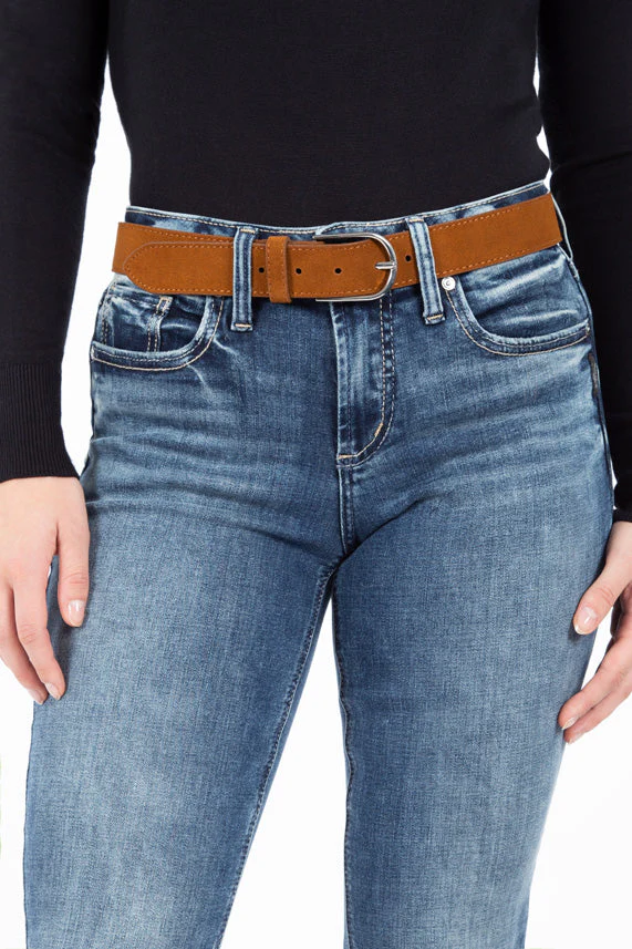 Ceinture cuir véritable fini suédine | 3 couleurs - Image 2