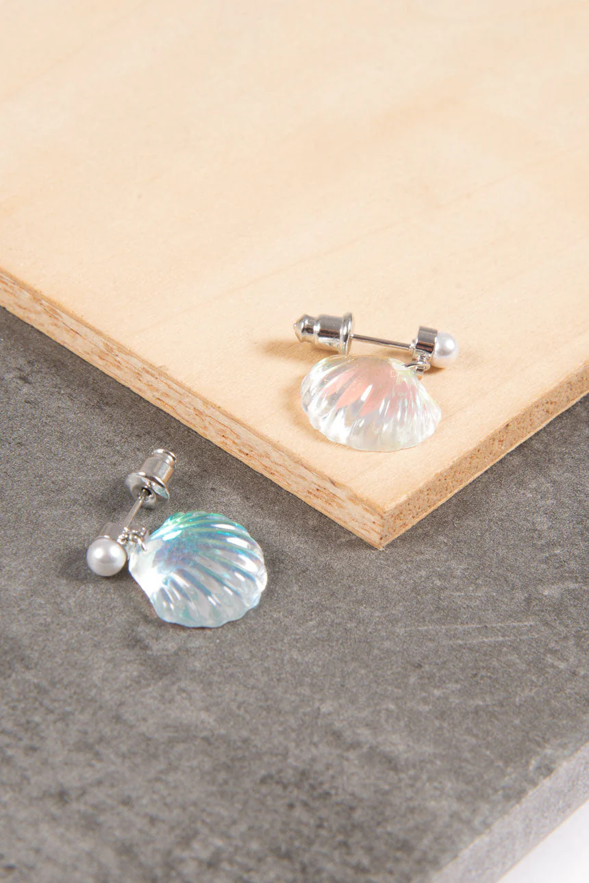 Boucles d'oreilles coquillages nacrés