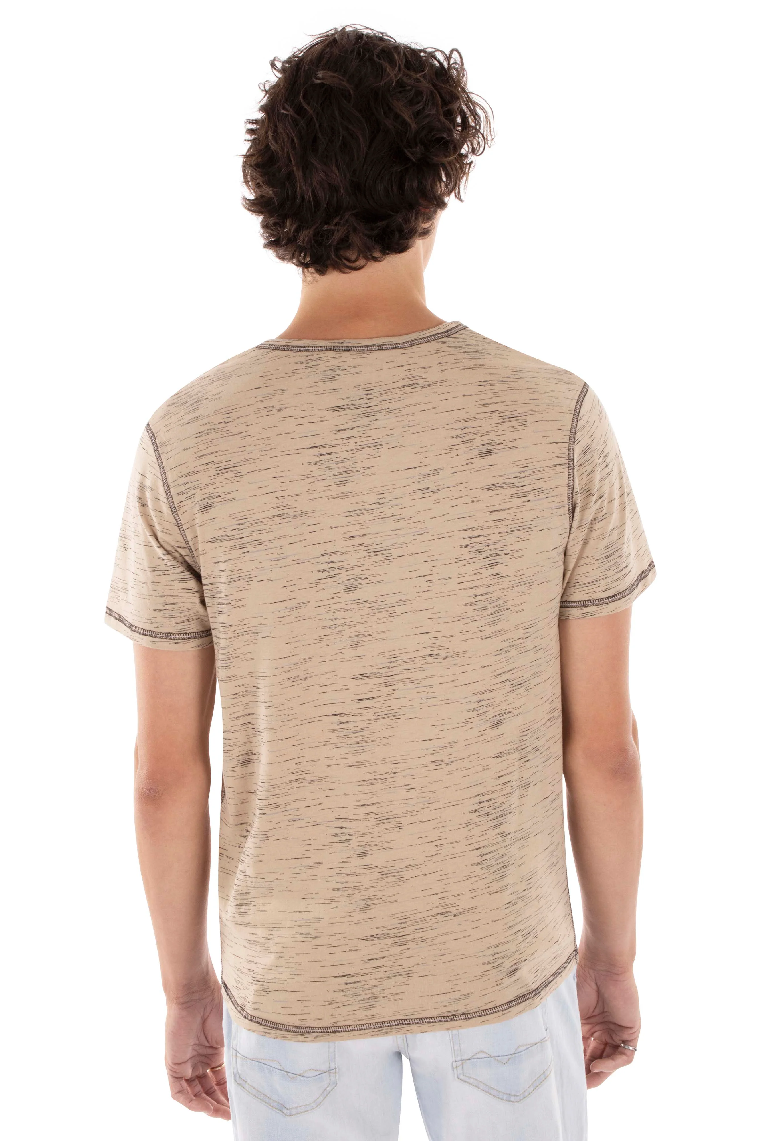 T-shirt imprimé coutures contrastes | 5 couleurs - Image 10
