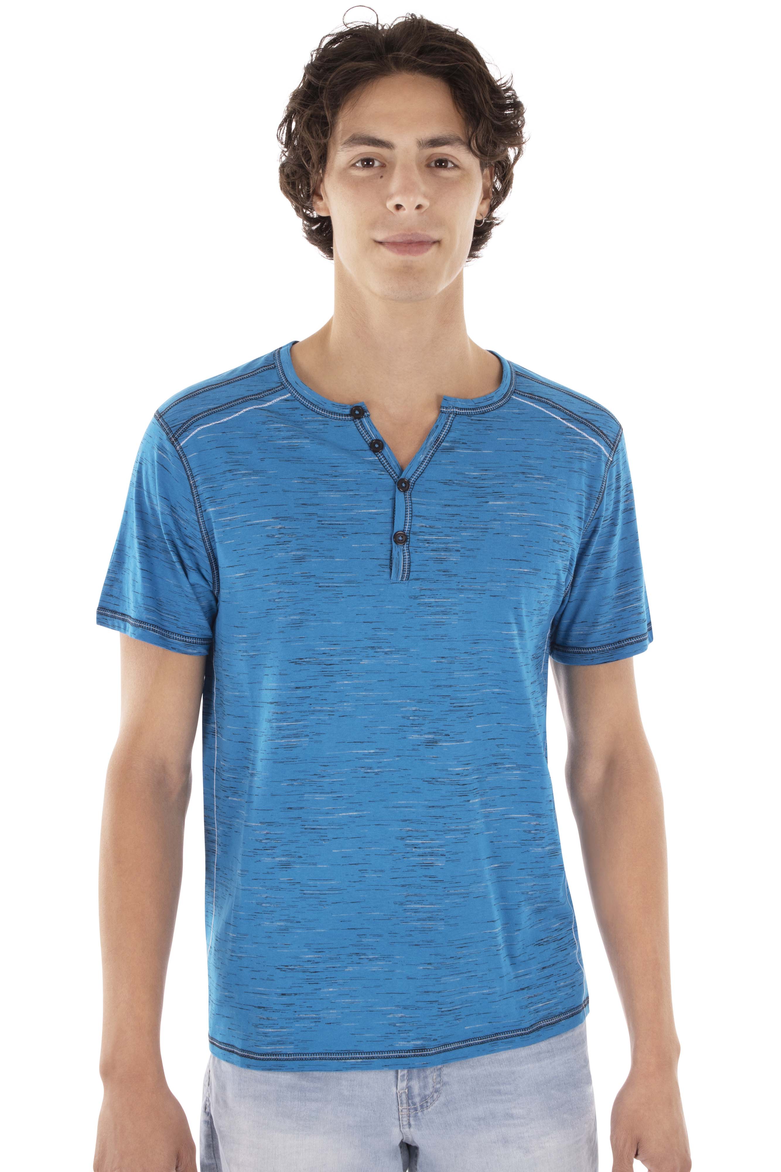T-shirt imprimé coutures contrastes | 5 couleurs - Image 5