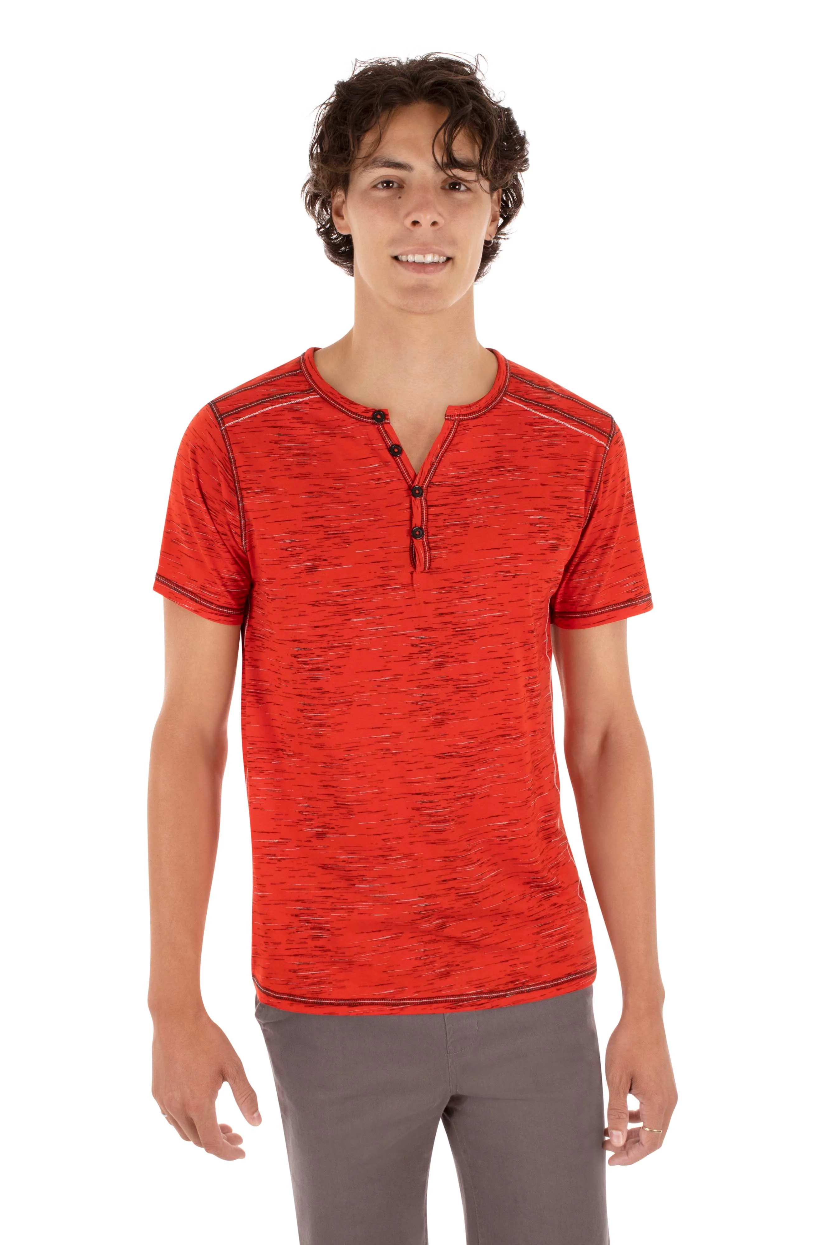 T-shirt imprimé coutures contrastes | 5 couleurs - Image 7