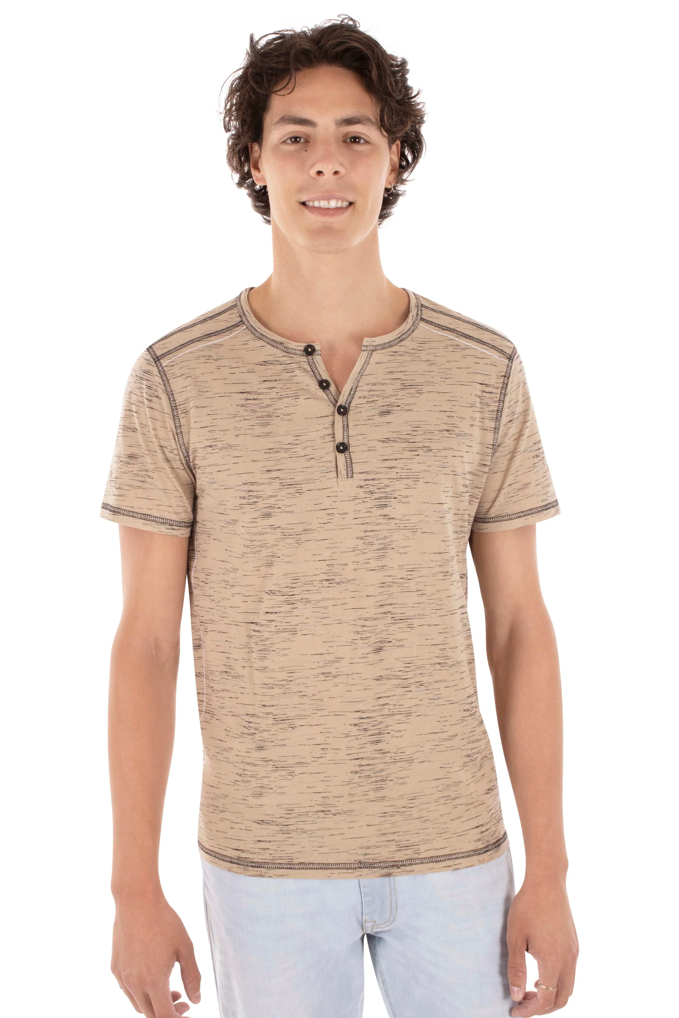 T-shirt imprimé coutures contrastes | 5 couleurs - Image 9