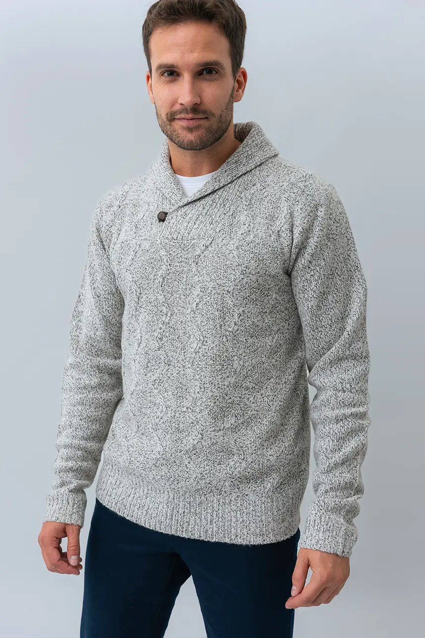 Le chandail chiné tricot texturé - Image 3