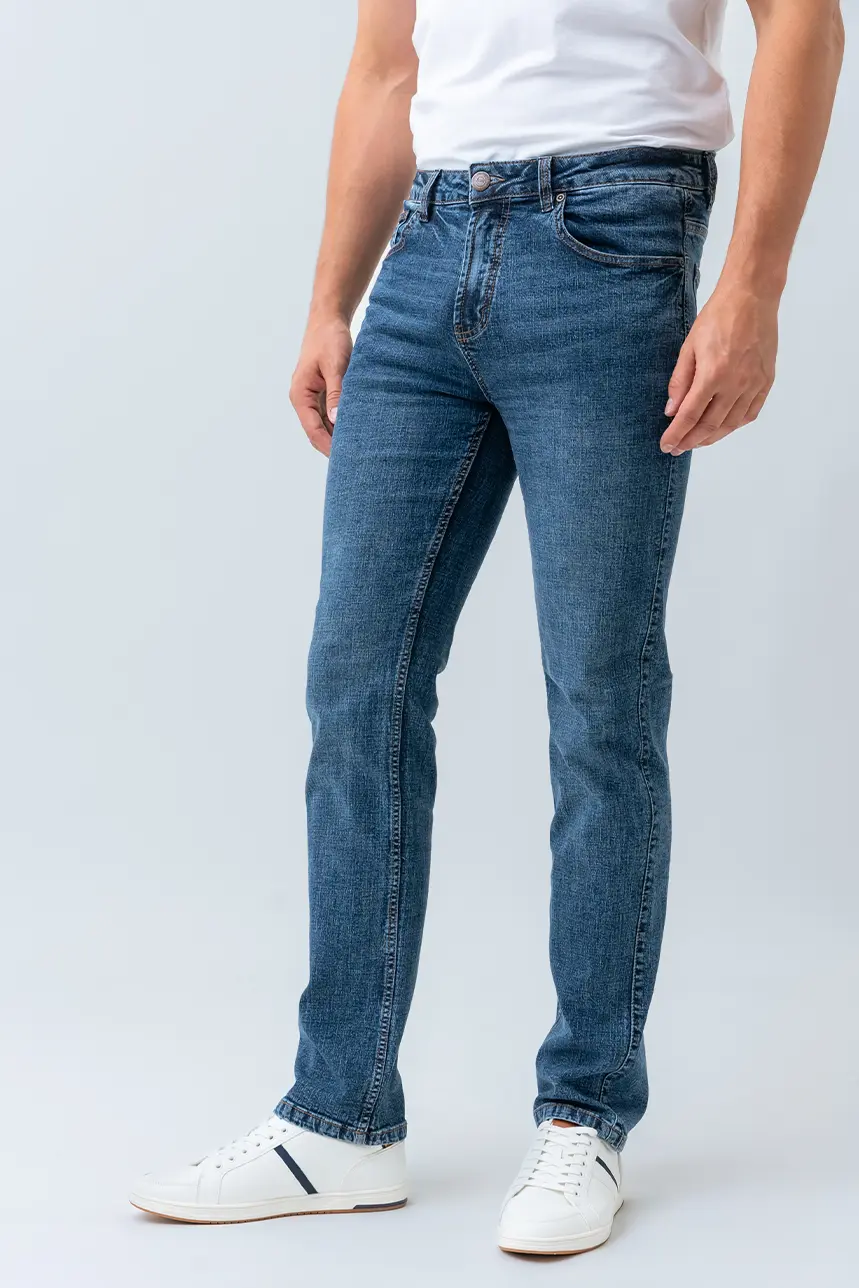 Le jeans extensible ajusté | Modèle Bouchard - Image 3