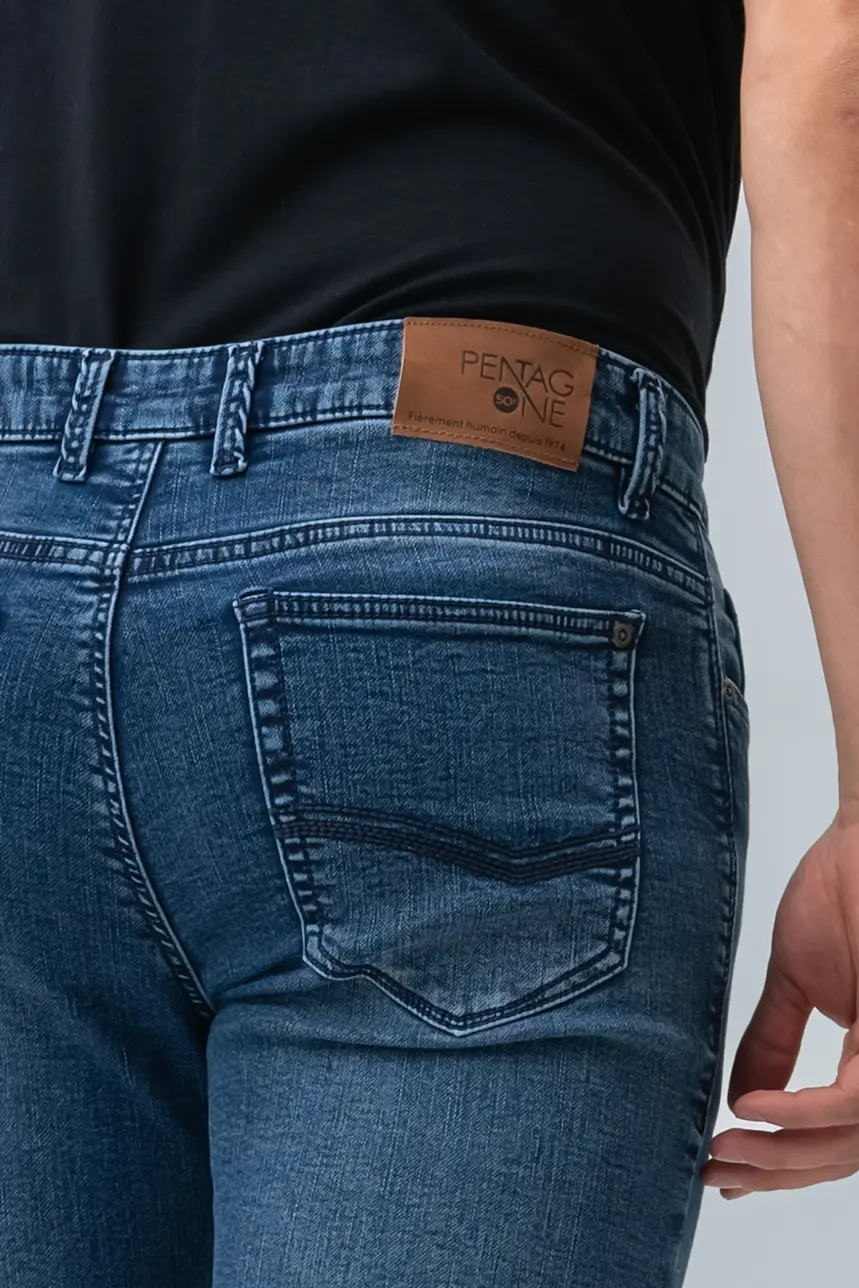 Le jeans bleu ajusté | Modèle Kirouac - Image 5