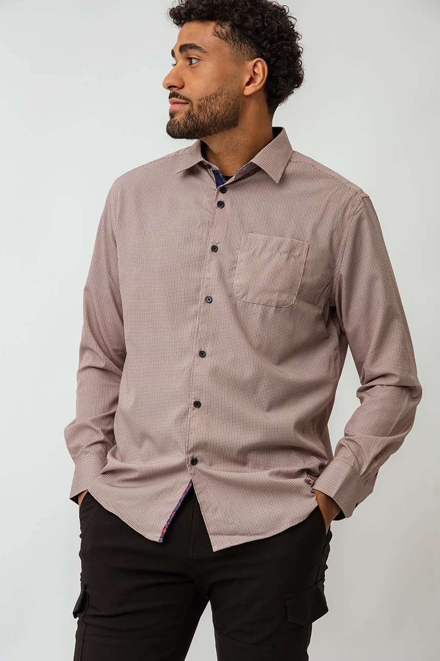 La chemise extensible imprimé all-over