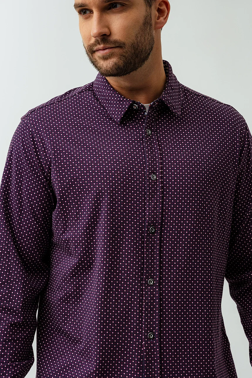 La chemise imprimée géo ultra extensible - Image 2