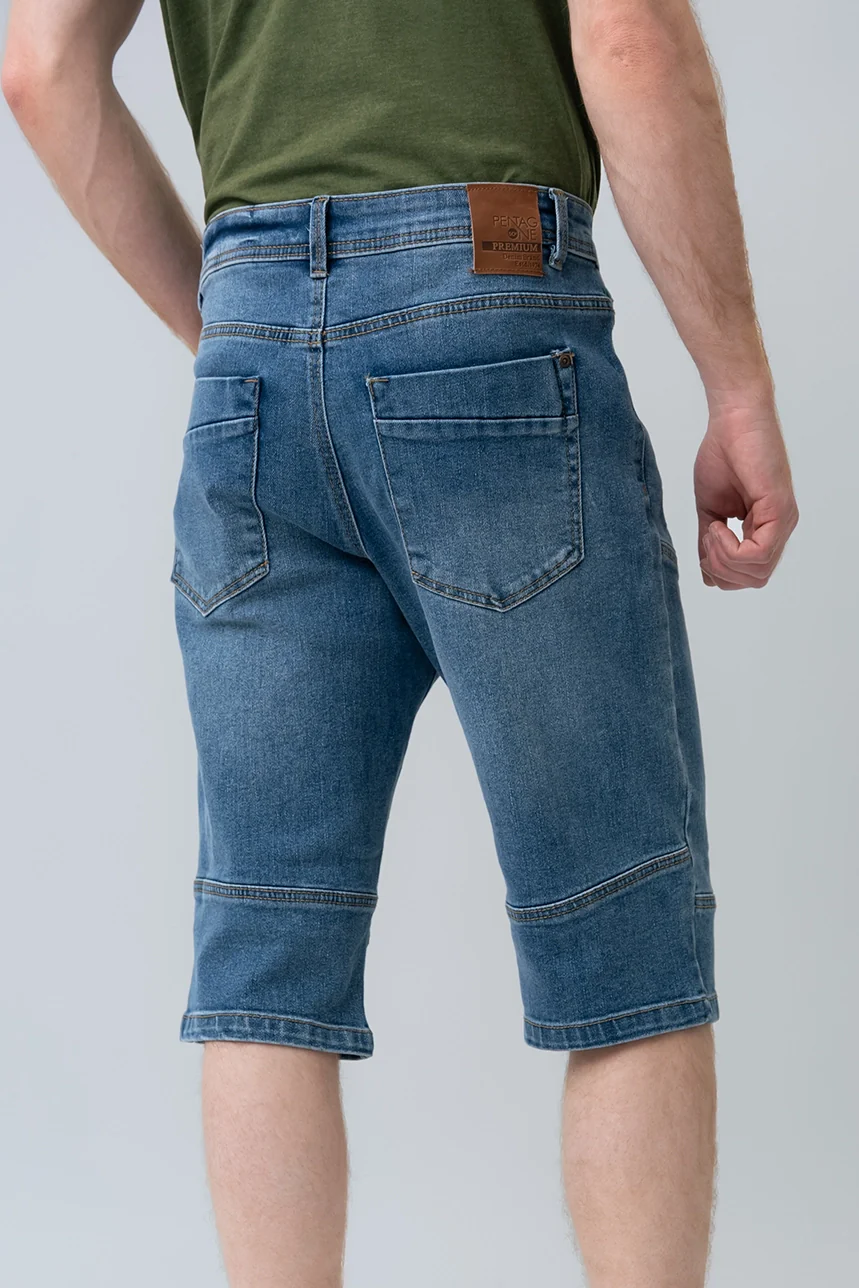 Le capri en jeans à découpes | Modèle C_Fit - Image 4