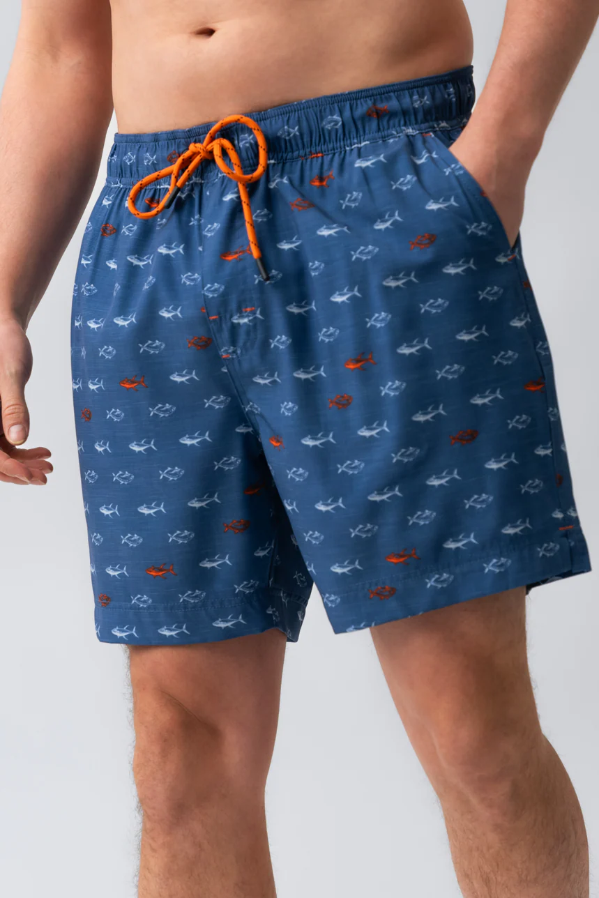 Le maillot de bain imprimé poissons