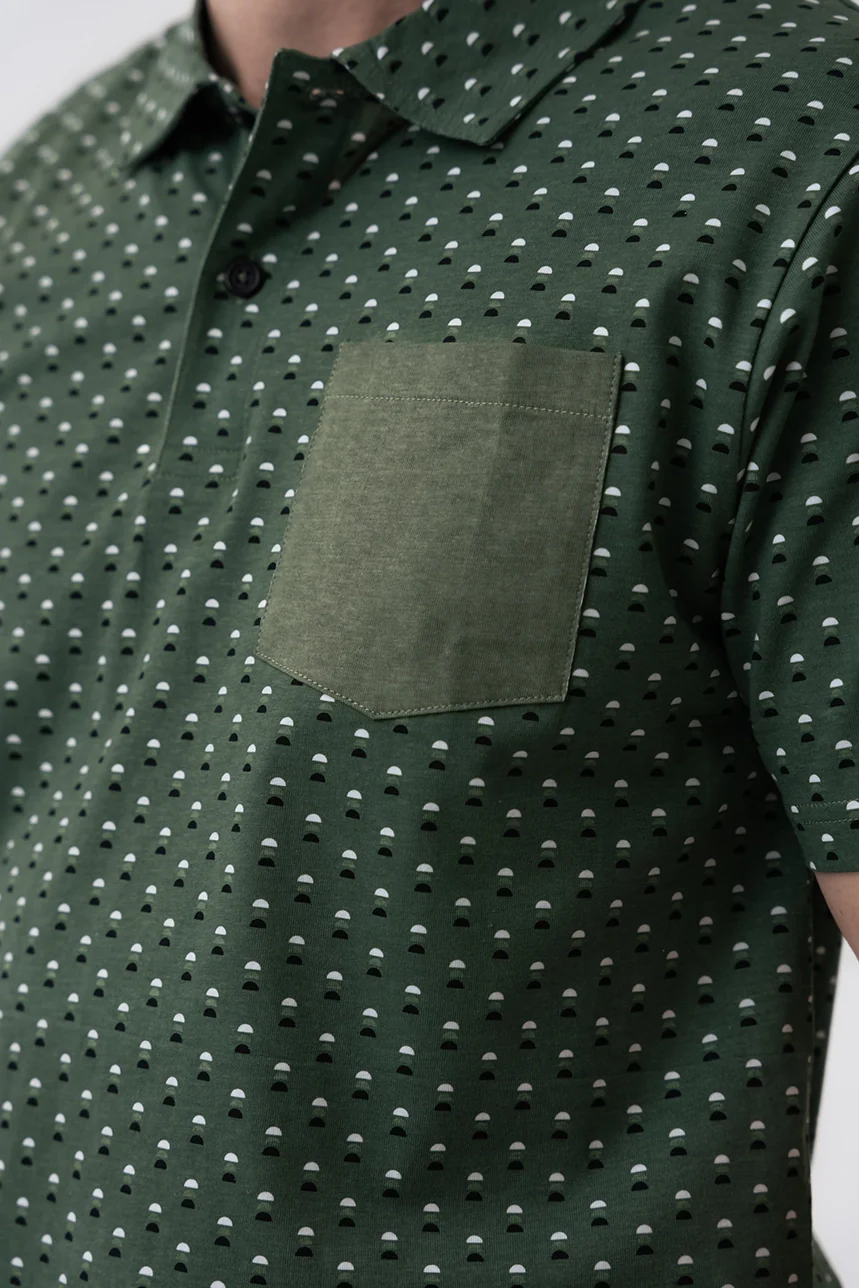 Le polo imprimé géo all-over - Image 3