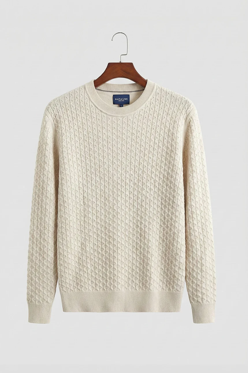 Le chandail en tricot à motif torsadé - Image 3