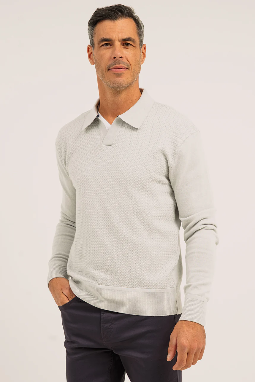 Le polo en tricot à manches longues - Image 4