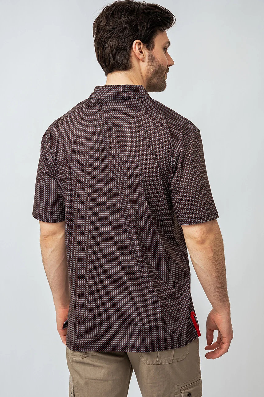Le polo imprimé all-over abstrait - Image 2