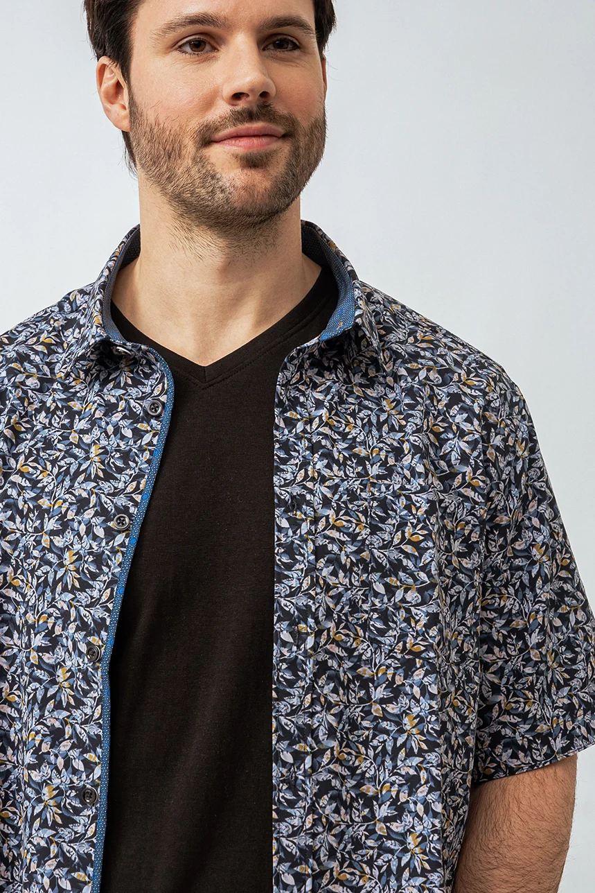 La chemise imprimée feuilles - Image 2