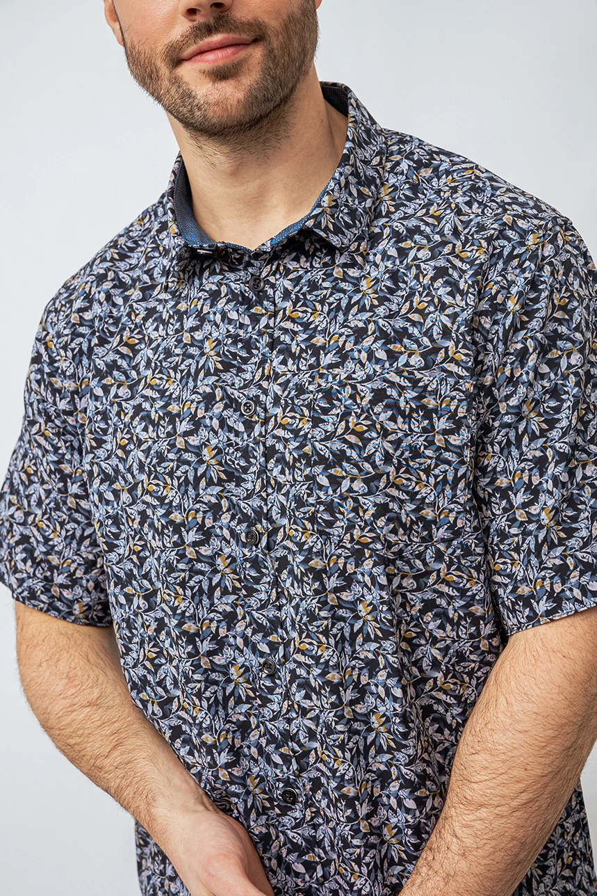 La chemise imprimée feuilles - Image 3