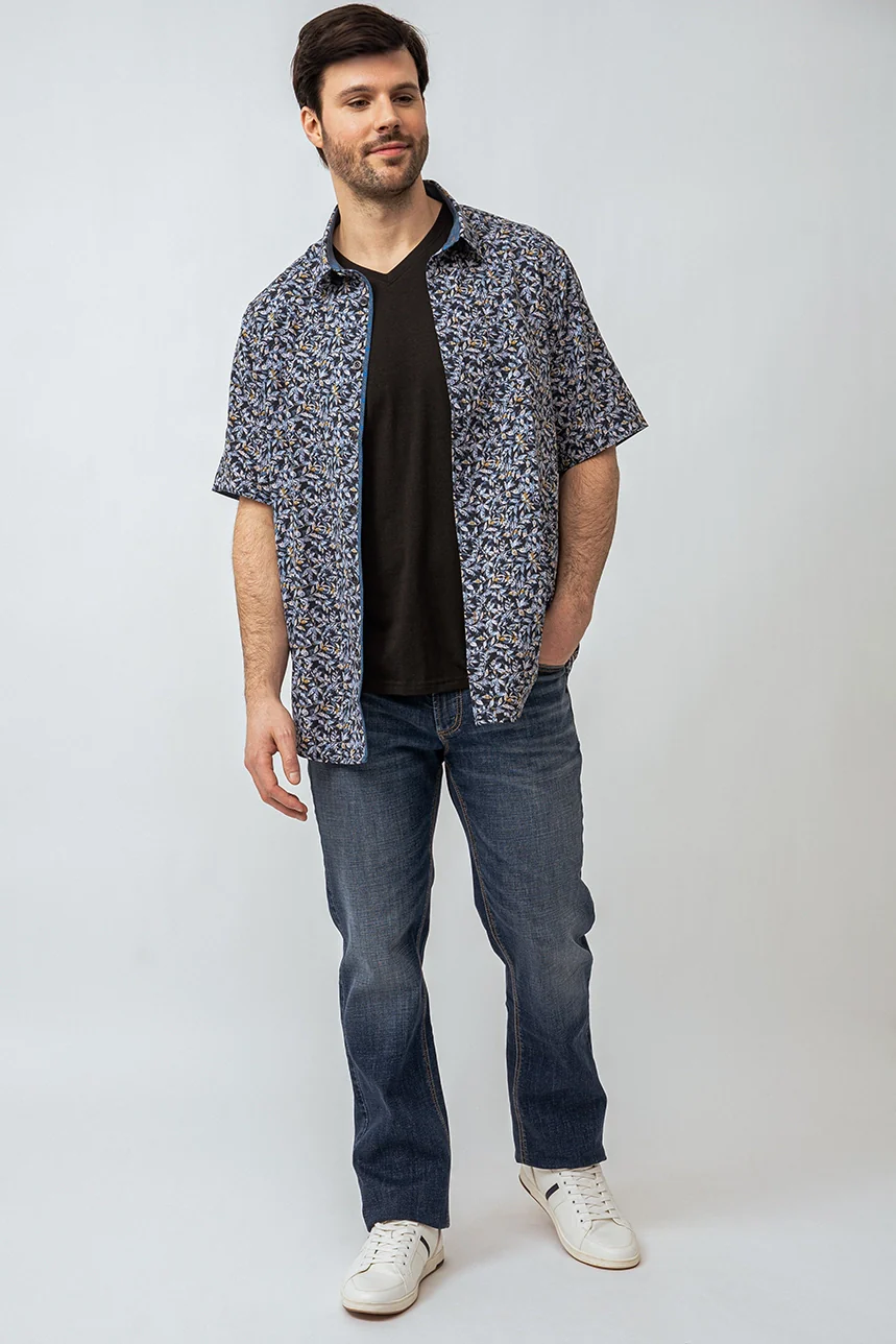La chemise imprimée feuilles - Image 5